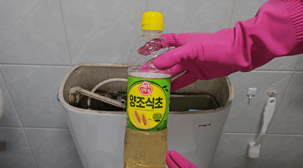 식초를 이용한 변기 청소