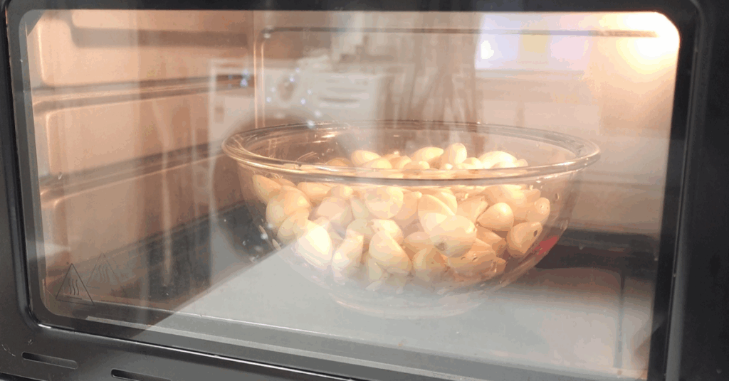 깐마늘 전자레인지