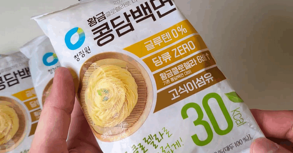 황금 콩담백면